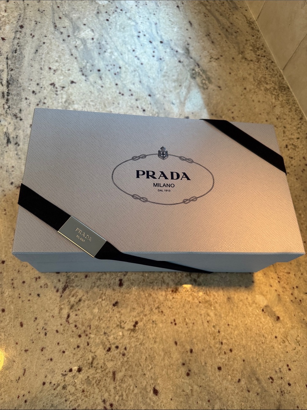 Prada Natural Raffia Crisscross Slide Sandals with Gold Logo - Picture 9 of 9